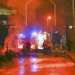 Police arrive at the site of an explosion in central Istanbul