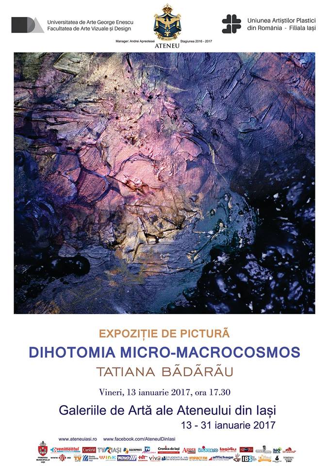 afis expo Dihotomia Micro-Macrocosmosului