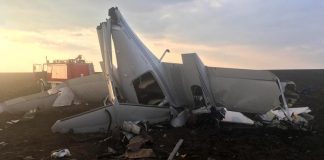 aeronavă tip DA 42 prăbușită