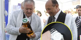 Traian Băsescu cu Rolex