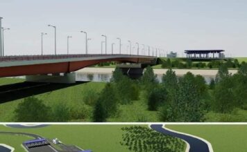 Moment istoric la Prut. Podul care leagă Republica Moldova de Autostrada Unirii A8 și de rețeaua europeană de transport prinde contur