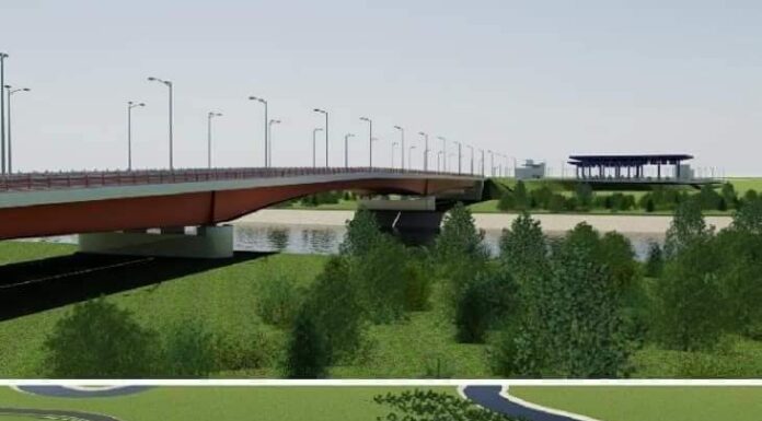 Moment istoric la Prut. Podul care leagă Republica Moldova de Autostrada Unirii A8 și de rețeaua europeană de transport prinde contur