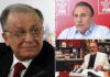 Colaj foto Ion Iliescu, Ion Solcanu și Gheorghe Nichita