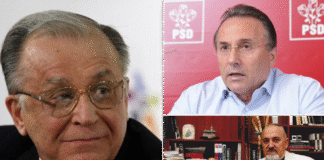 Colaj foto Ion Iliescu, Ion Solcanu și Gheorghe Nichita