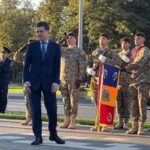 Nicușor Dan, complet confuz în fața gărzii de onoare de la Timișoara