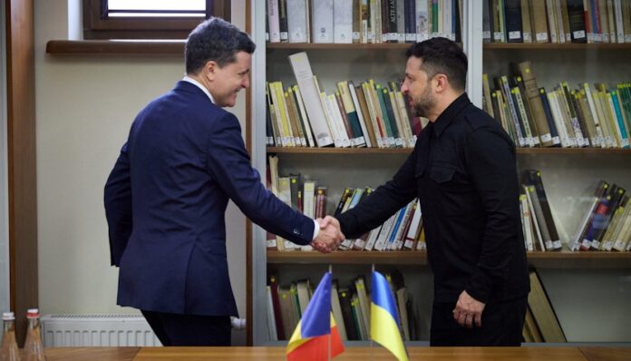 Președinții Nicușor Dan și Volodomir Zelenski