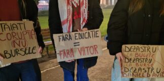 VIDEO Studenții din Iași au protestat pentru burse și finanțare în educație