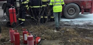 Video | Incendiu la un autocamion în comuna Miroslava