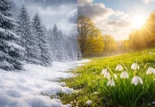 Răsturnare spectaculoasă de temperatură la început de martie: unde ajung maximele la 18 grade și unde mai persistă gerul