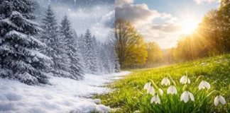 Răsturnare spectaculoasă de temperatură la început de martie: unde ajung maximele la 18 grade și unde mai persistă gerul