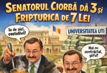 Senatorul Ciorbă dă 3 și Fripturica de 7 Lei