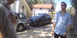 politie la Marius Enea pe șantier