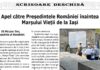 Rabinul Josef Wasserman, scrisoare deschisă către președintele Nicușor Dan