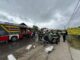 Accident grav la Țigănași: o persoană încarcerată după impactul cu un cap de pod