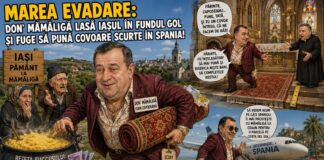 Marea evadare: Don’ Mămăligă lasă Iașul în fundul gol și fuge să pună covoare scurte în Spania!