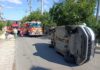 Accident în Horpaz: trei copii și o femeie au ajuns la spital după impactul dintre două mașini