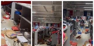 VIDEO Goana după reduceri: magazinul Hervis din Oradea a fost răvășit de clienți