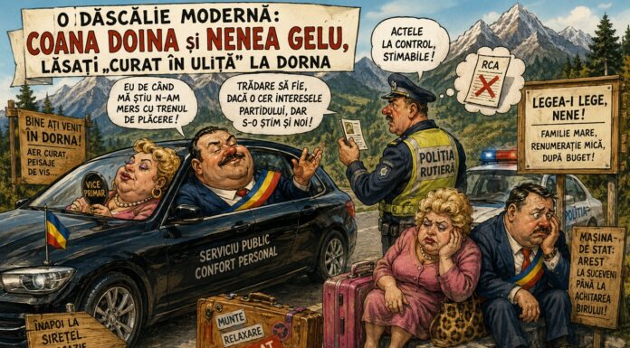 O dăscălie modernă: Coana Doina și nenea Gelu, lăsați „curat în uliță” la Dorna
