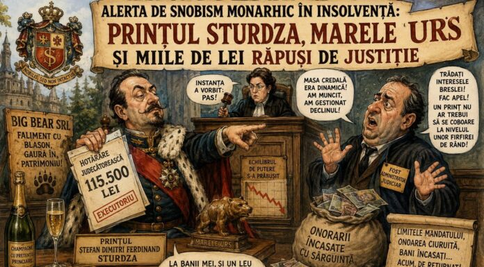 Alerta de snobism monarhic în insolvență: Prințul Sturdza, Marele Urs și miile de lei răpuși de justiție