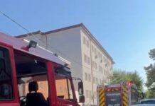 VIDEO Intervenție CBRN la o școală din Iași, după descoperirea unui recipient etichetat „dioxid de sulf”