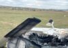Un pilot a aterizat de urgență la Aerodromul Iași după ce aeronava a suferit o defecțiune și a luat foc